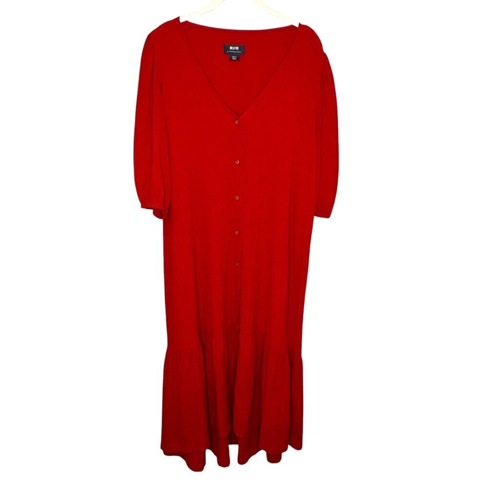 WORN ONCE Anthropologie Red Maxi Dress